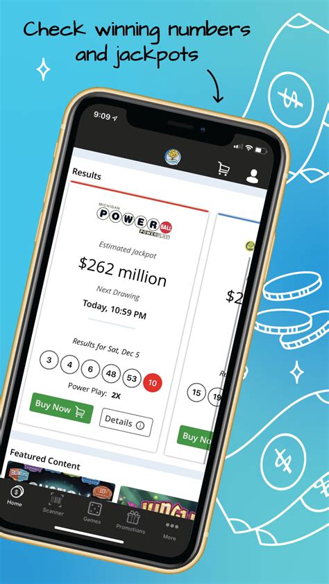 Michigan Lottery Mobile App .